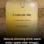 Natural Slimming Drink: Warm Water, Apple Cider Vinegar, Ginger & Lemon