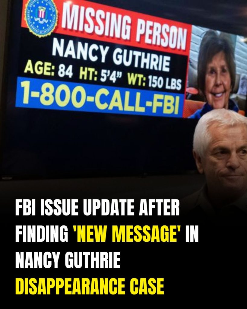 FBI Shares Update After New Message in Nancy Guthrie Disappearance Investigation