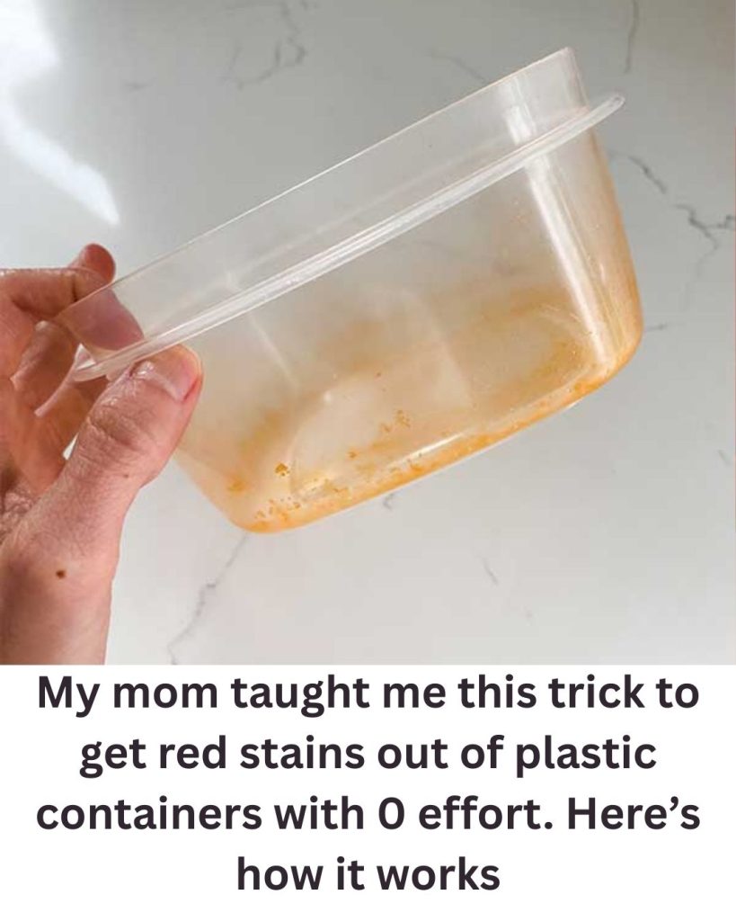 She Taught Me This 1 Simple Trick to Remove Red Stains From Plastic — No Scrubbing Needed