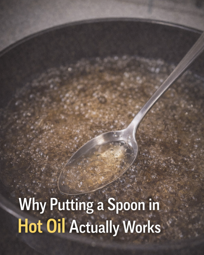 Why Putting a Spoon in Hot Oil Actually Works