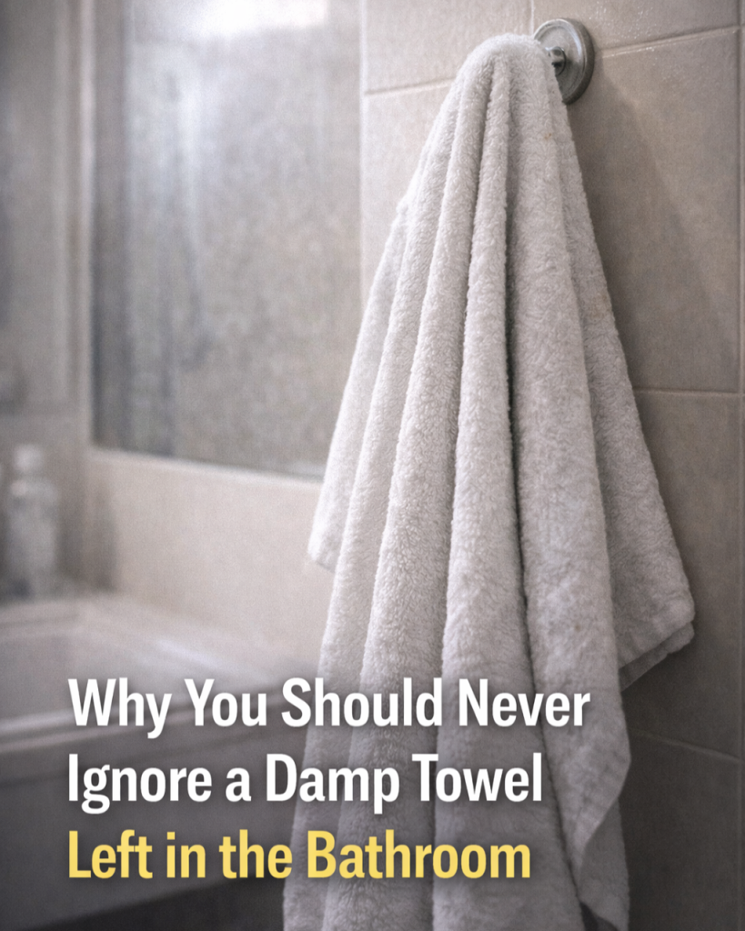 Why You Should Never Ignore a Damp Towel Left in the Bathroom