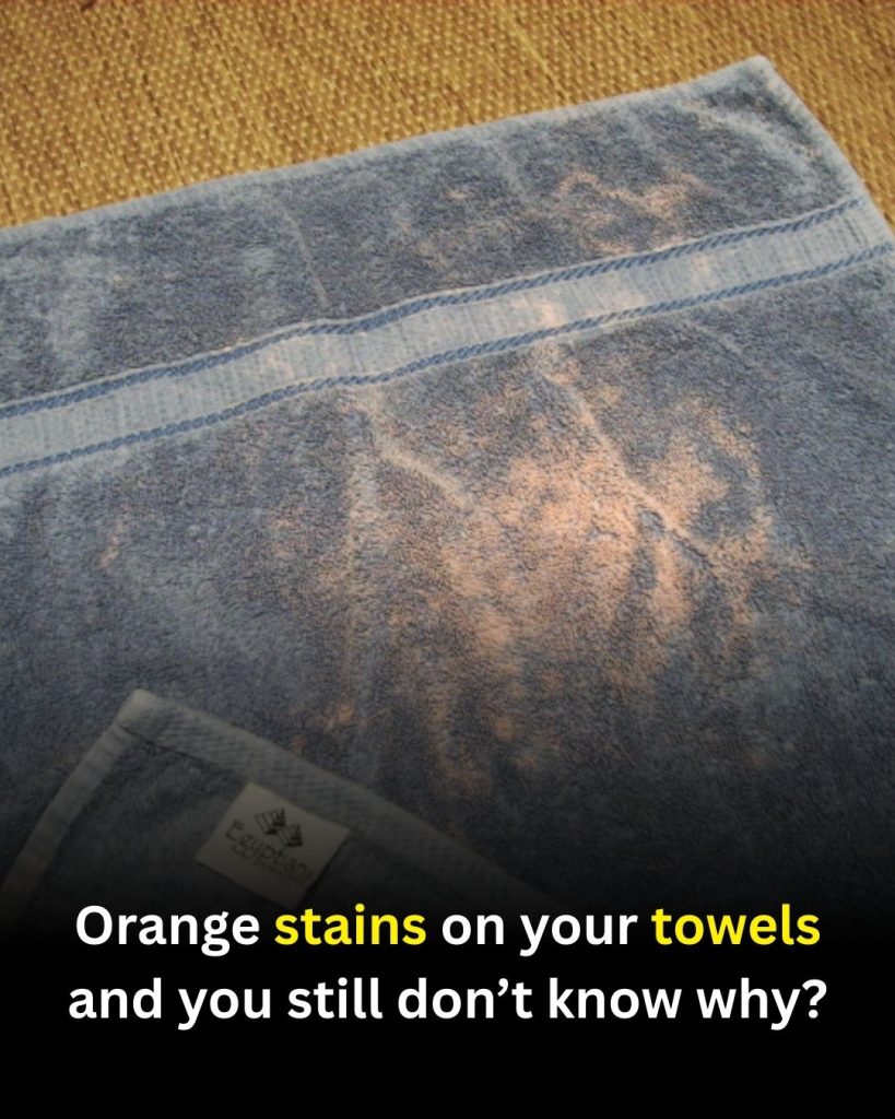 The Real Reason Orange Stains Keep Appearing on Your Towels