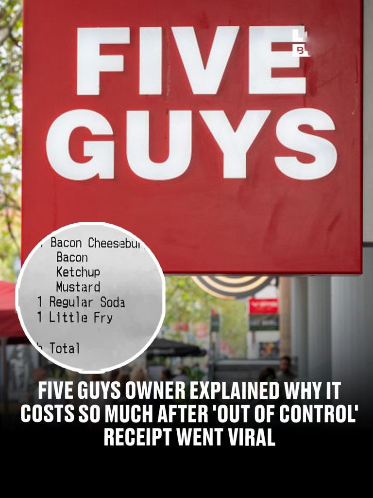 Five Guys owner explained why it costs so much after ‘out of control’ receipt went viral
