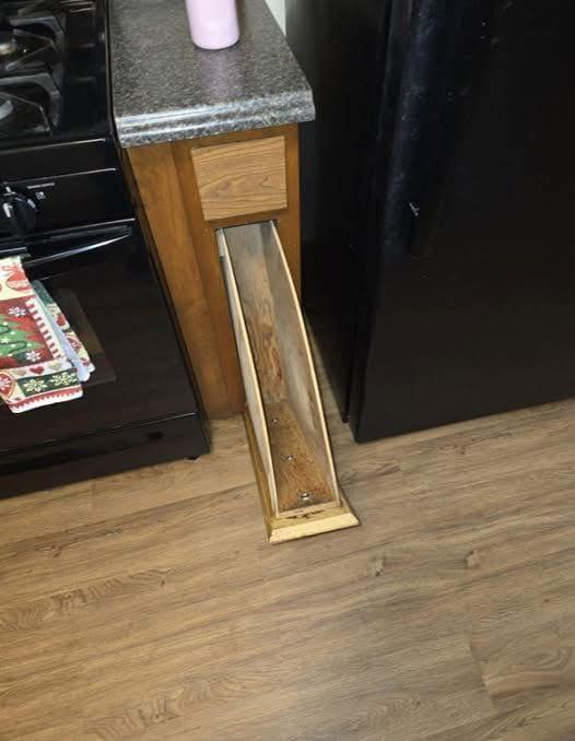 The Secret Behind That Skinny Kitchen Cabinet Next To Your Oven!