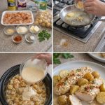 Garlic Parmesan Crockpot Chicken & Potatoes