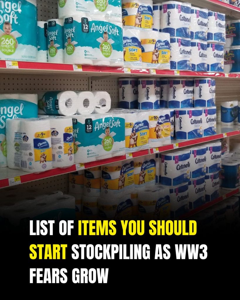 List of items you should be stockpiling as WW3 fears grow
