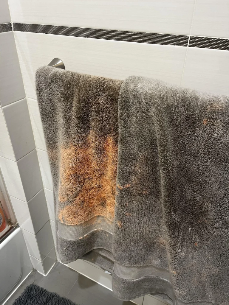 What Causes Orange Stains on Towels That Never Seem to Come Out?