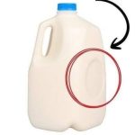 Why Plastic Milk Jugs Have That Small Circular Dent