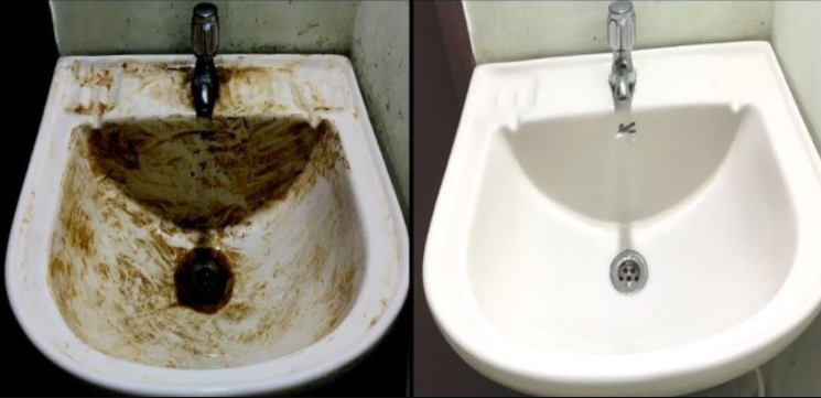 How to Clean the Sink and Bathroom Naturally: Add 3 Tablespoons of Salt, 3 Tablespoons of Baking Soda, and 1 Liter of Apple Cider Vinegar to a Bottle