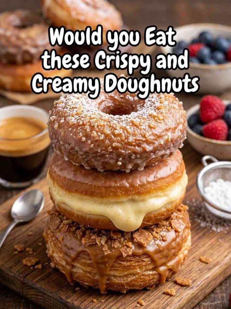Crispy and Creamy Doughnuts