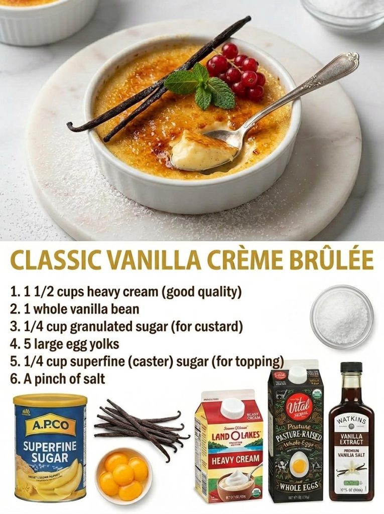 Classic Vanilla Crème Brûlée Recipe