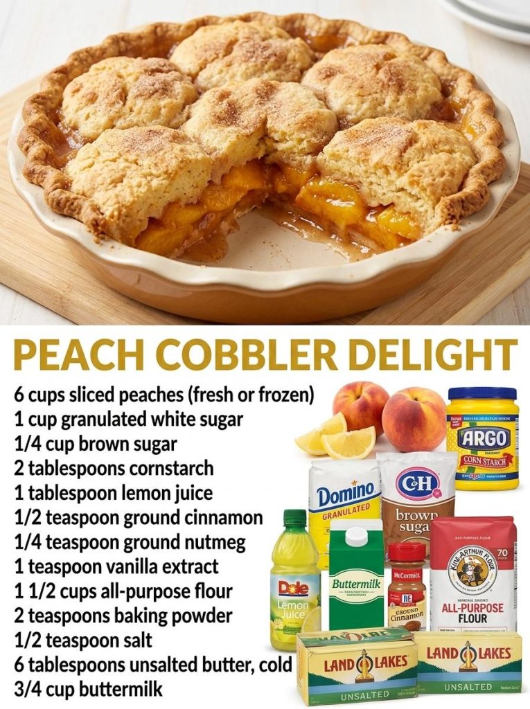 Peach Cobbler Delight