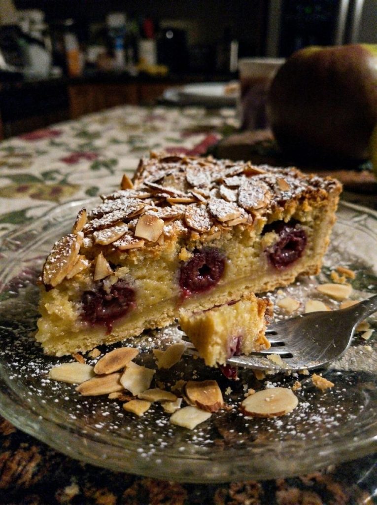 Cherry Almond Custard Tart Recipe