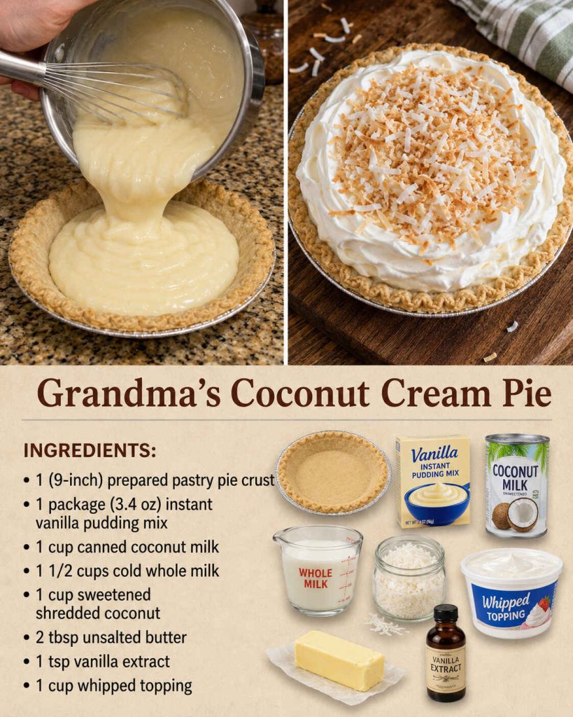 Grandma’s Coconut Cream Pie