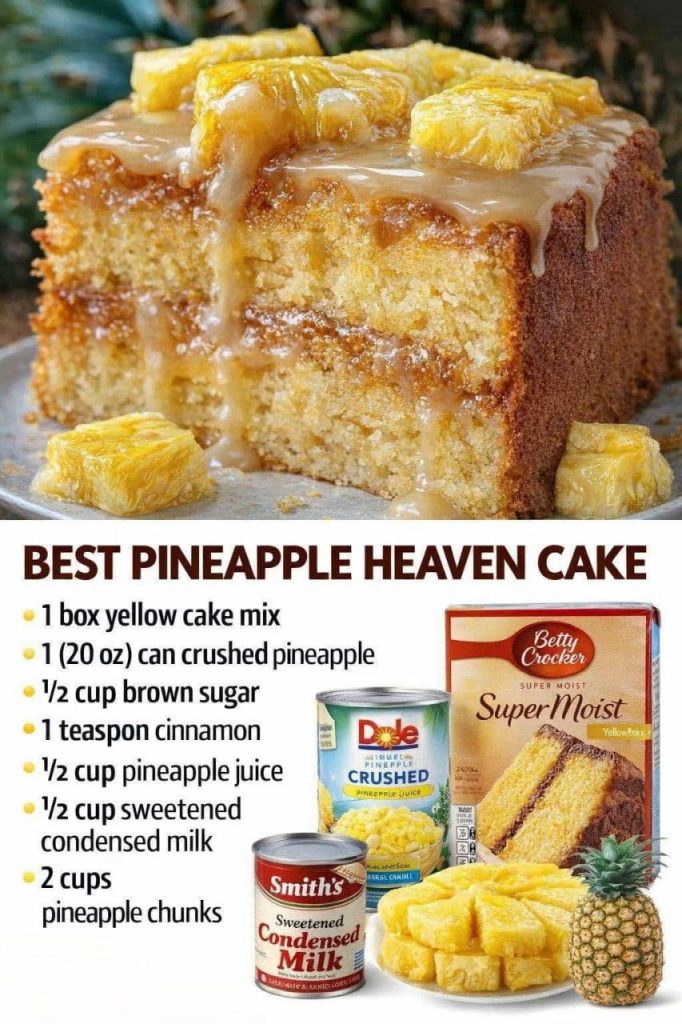 Juicy Pineapple Heaven Cake: A Soft and Tropical Dessert
