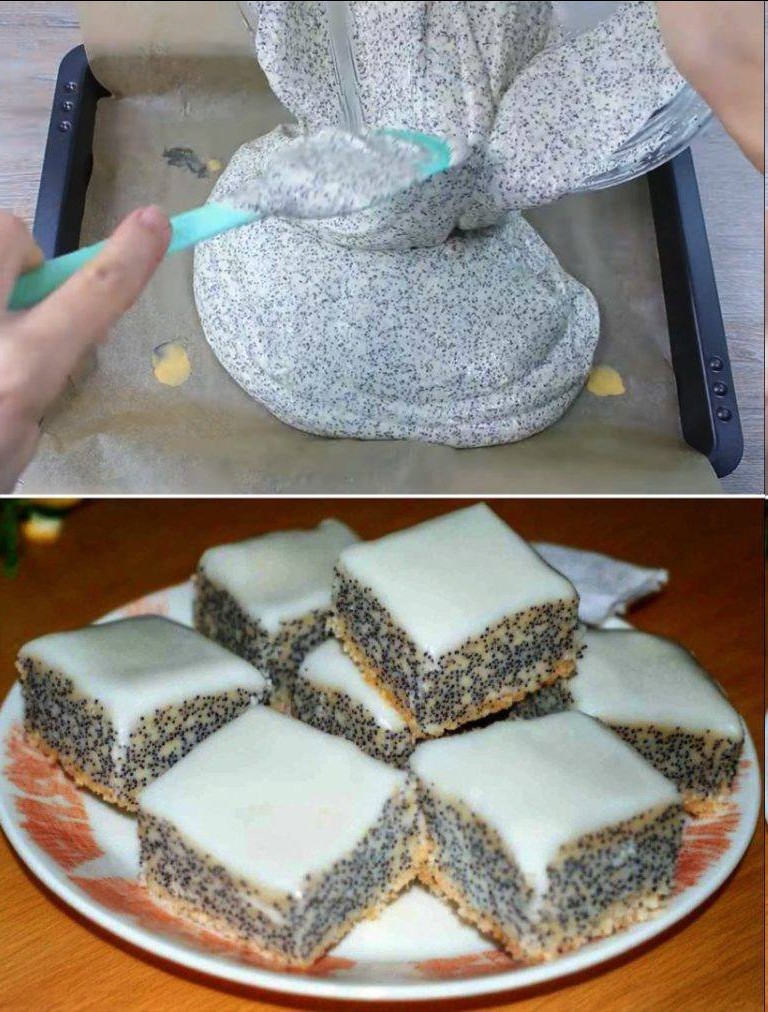 Poppyseed Cheesecake with Lemon Glaze