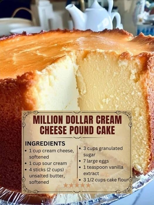 Million Dollar Cream Cheese Pound Cake