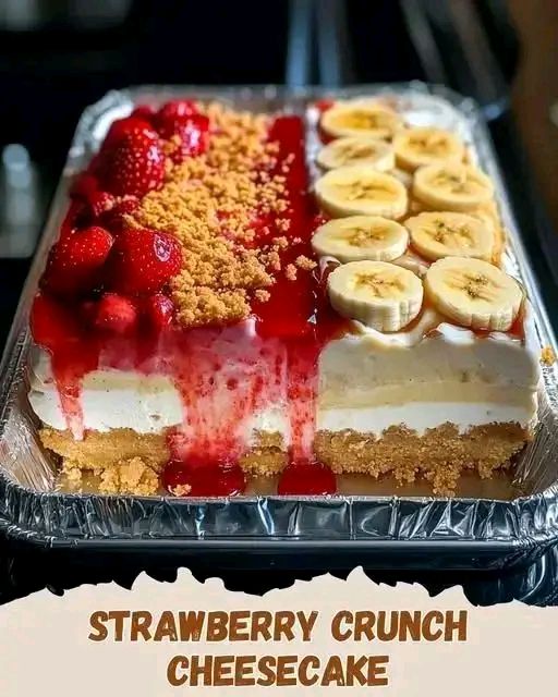Strawberry Crunch Cheesecake and Banana Pudding Cheesecake
