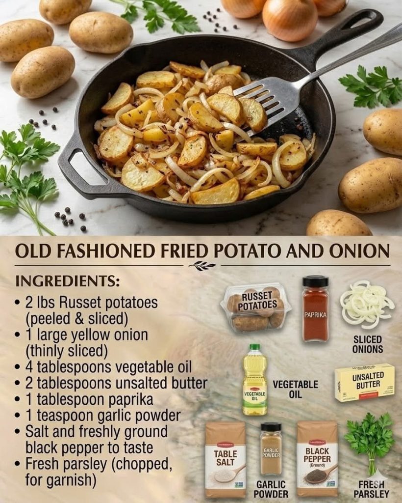 Fried Potatoes with Onion