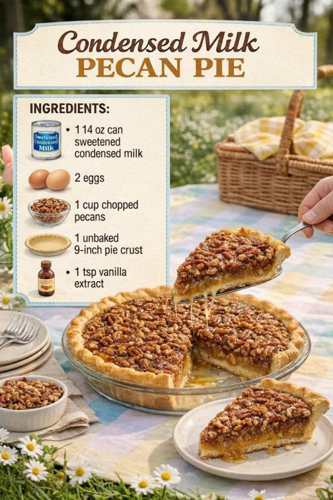 Condensed Milk Pecan Pie