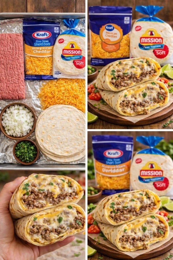 Cheesy Potato Burritos