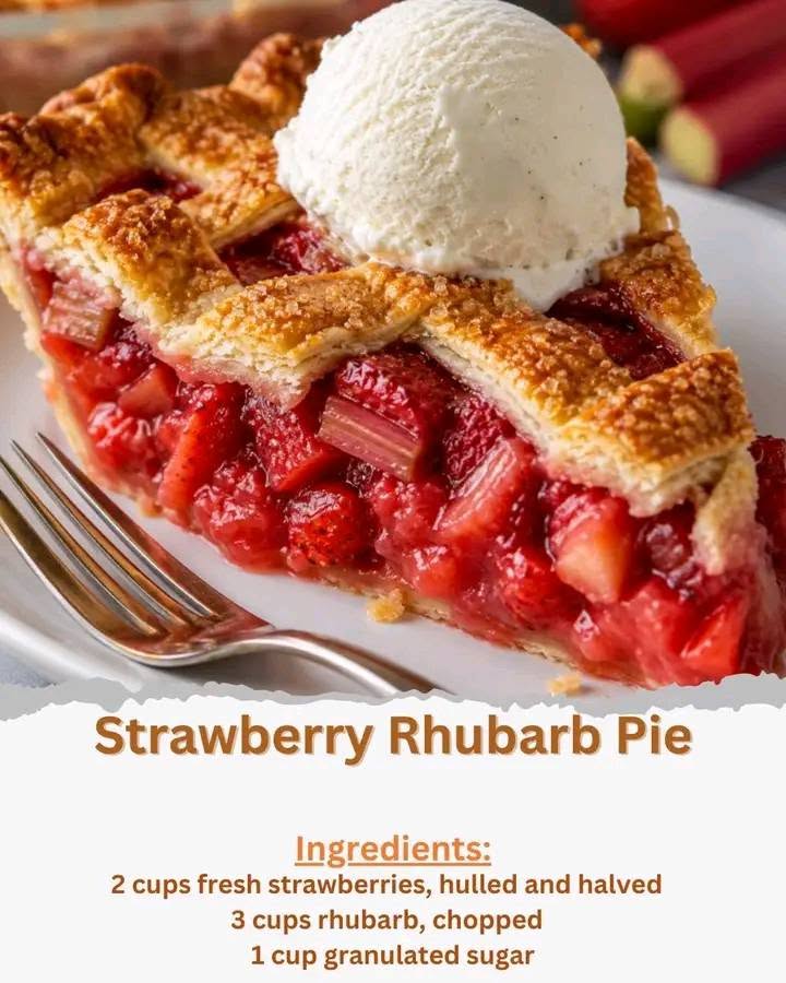 Strawberry Rhubarb Pie Recipe