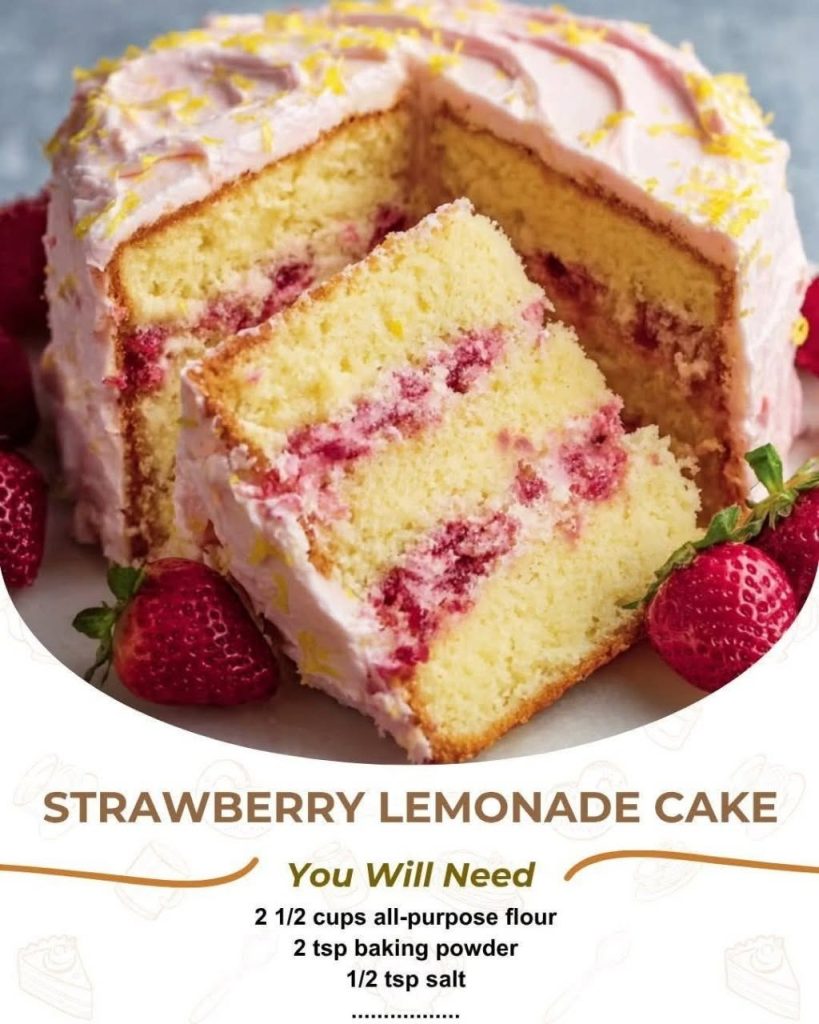 Strawberry Lemonade Cake